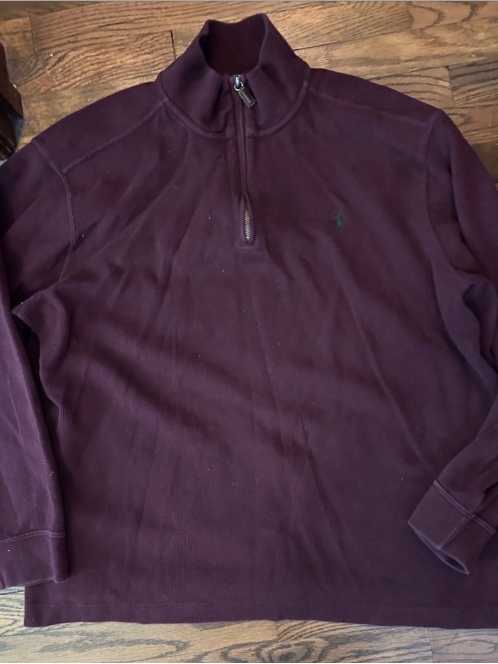 Ralph Lauren Men’s Deep Plum Half-Zip Sweater